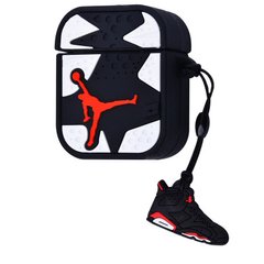 Чехол 3D для AirPods 1 | 2 Jordan Sneaker White купить