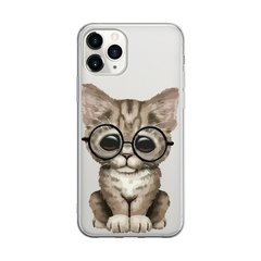 Чохол прозорий Print Animals для iPhone 13 PRO MAX Cat