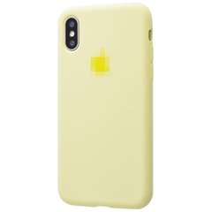 Чохол Silicone Case Full для iPhone X | XS Mellow Yellow купити