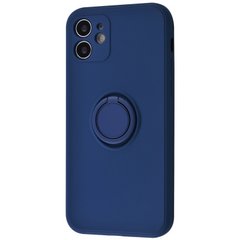 Чохол Silicone Case Full Camera Ring для iPhone 12 Blue Cobalt купити
