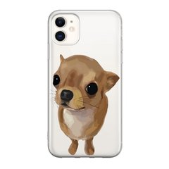 Чохол прозорий Print Dogs для iPhone 11 Dog Chihuahua Light-Brown купити