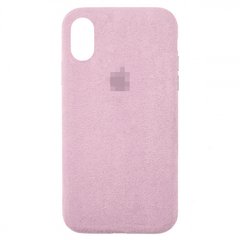 Чохол Alcantara Full для iPhone XS MAX Pink Sand купити