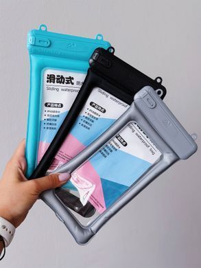 Чохол водонепроникний Sliding Waterproof Case для мобільного телефону Blue - ash-mobile.com.ua - фото 4