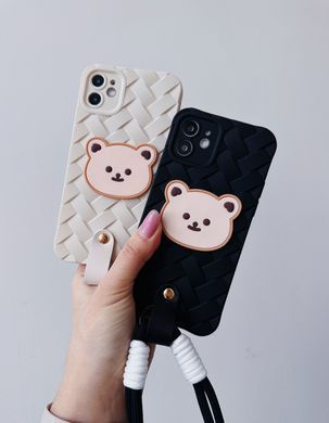 Чехол Weaving Bear Case для iPhone 15 PRO Black - ash-mobile.com.ua - фото 7