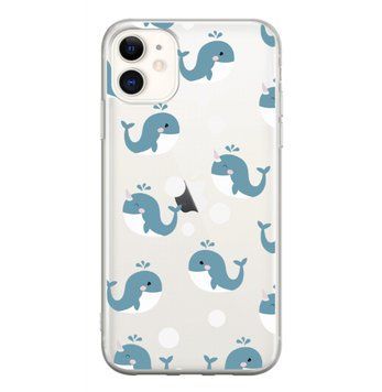 Чохол прозорий Print SUMMER для iPhone 11 Whale - ash-mobile.com.ua - фото 1