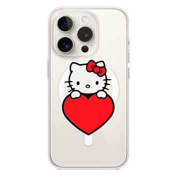 Чохол прозорий Print Hello Kitty with MagSafe для iPhone 11 PRO MAX Love - ash-mobile.com.ua - фото 1