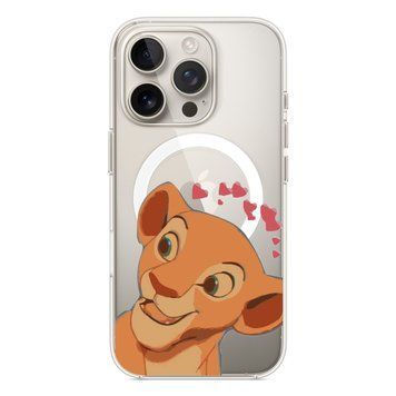 Чехол прозрачный Print Lion King with MagSafe для iPhone 17 PRO Nala Love Red