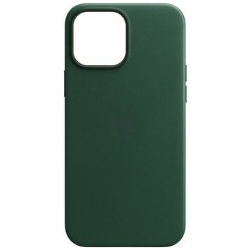 Чохол ECO Leather Case with MagSafe and Animation для iPhone 14 Plus Military Green - ash-mobile.com.ua - фото 1