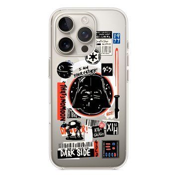 Чохол прозорий Print STARWARS with MagSafe для iPhone 16e | 17e Dart Veider - ash-mobile.com.ua - фото 1
