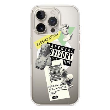 Чехол прозрачный Print Rome with MagSafe для iPhone 17 PRO Three Sculptures