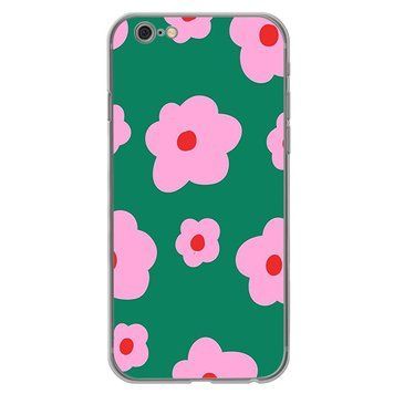 Чохол прозорий Print Flower Color для iPhone 6 Plus | 6s Plus Flower Green - ash-mobile.com.ua - фото 1