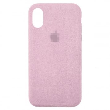 Чохол Alcantara Full для iPhone XS MAX Pink Sand - ash-mobile.com.ua - фото 1