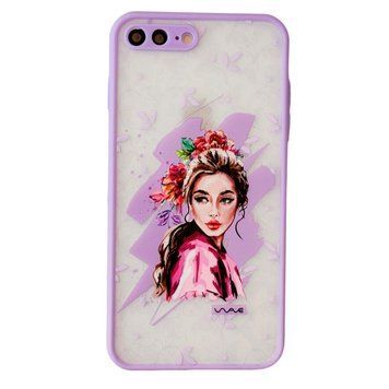 Чехол AVENGER Print для iPhone 7 Plus | 8 Plus Foxy Eyes Blueberry - ash-mobile.com.ua - фото 1