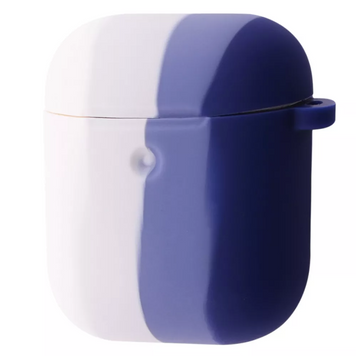 Чохол Rainbow Silicone Case для AirPods 1 | 2 White/Blue - ash-mobile.com.ua - фото 1