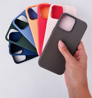 Чохол Silicone Case Full OEM+MagSafe для iPhone 15 Plus Soft Mint