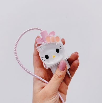 Захисний чохол для блоку ЗП + Кліпса + Пружинка для кабелю Bear transparent - ash-mobile.com.ua - фото 5