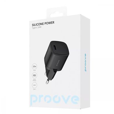 МЗП Proove Silicone Power 20W (Type-C) Black - ash-mobile.com.ua - фото 6