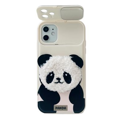 Чехол с закрытой камерой для iPhone 12 Panda Biege купить