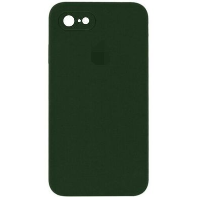 Чехол Silicone Case FULL+Camera Square для iPhone 7 | 8 | SE 2 | SE 3 Olive купить