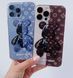 Чехол прозрачный Print Robot Bear для iPhone 16e | 17e Black