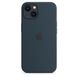 Чехол Silicone Case Full OEM+MagSafe для iPhone 13 MINI Abyss Blue