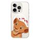 Чехол прозрачный Print Lion King with MagSafe для iPhone 15 PRO MAX Nala Love Red