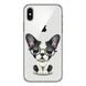 Чехол прозрачный Print Dogs для iPhone X | XS Glasses Bulldog Black купить