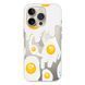 Чохол прозорий Print FOOD with MagSafe для iPhone 16e | 17e Eggs