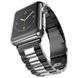 Ремешок Metal old 3-bead для Apple Watch 42mm | 44mm | 45mm | 46mm | 49mm Black-Silver - ash-mobile.com.ua - фото 1