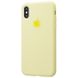 Чохол Silicone Case Full для iPhone X | XS Mellow Yellow