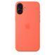 Чохол Silicone Case with MagSafe OEM для iPhone 16 Plus Tangerine