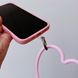 Чехол Волнистый с держателем сердцем для iPhone 11 Pink