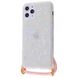 Чохол Confetti Jelly Case на шнурку для iPhone 12 PRO MAX White