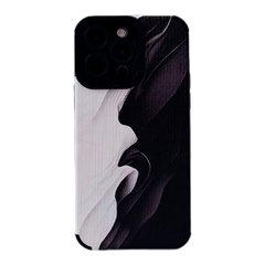 Чохол Ribbed Case для iPhone 15 PRO Marble Black/White