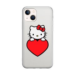 Чохол прозорий Print для iPhone 13 Hello Kitty Love