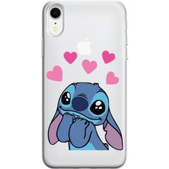Чохол прозорий Print для iPhone XR Blue monster Love купити