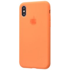 Чехол Silicone Case Full для iPhone X | XS Papaya купить