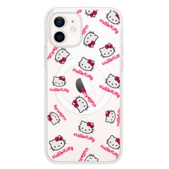 Чохол прозорий Print Hello Kitty with MagSafe для iPhone 11 Head Red купити
