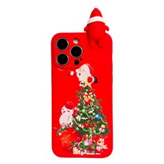 Чехол 3D New Year для iPhone 13 PRO Santa Claus/Snowman/Tree