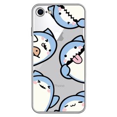 Чохол прозорий Print Shark для iPhone 7 | 8 | SE 2 | SE 3 Shark More купити