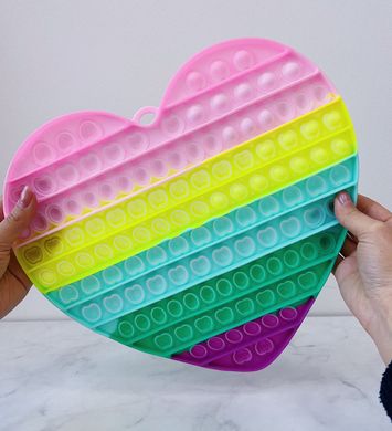 Pop-It игрушка BIG Love (Сердечко) 31/28см Light Pink/Purple купить