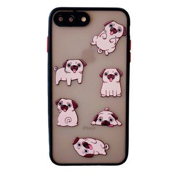Чехол AVENGER Print для iPhone 7 Plus | 8 Plus Pug Black - ash-mobile.com.ua - фото 1