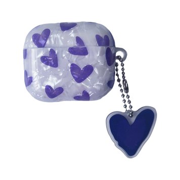 Чохол Jelly для AirPods 3 Hearts Purple - ash-mobile.com.ua - фото 1