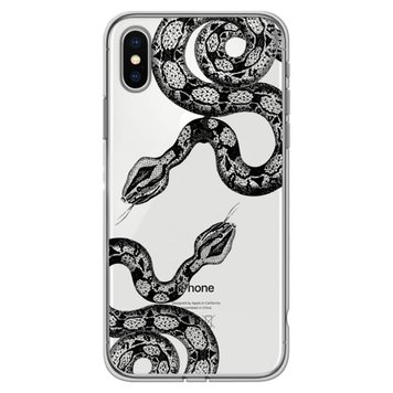 Чехол прозрачный Print Snake для iPhone X | XS Python - ash-mobile.com.ua - фото 1