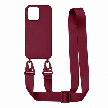 Чохол STRAP COLOR Case для iPhone 15 Marsala - ash-mobile.com.ua - фото 1