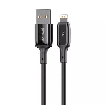 Кабель Proove Flex Metal USB to Lightning 2.4A (1m) Black - ash-mobile.com.ua - фото 1
