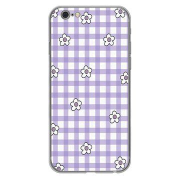 Чохол прозорий Print Flower Color для iPhone 6 Plus | 6s Plus Flower Purple - ash-mobile.com.ua - фото 1