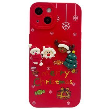 Чехол Merry Christmas Case для iPhone 15 Red - ash-mobile.com.ua - фото 1
