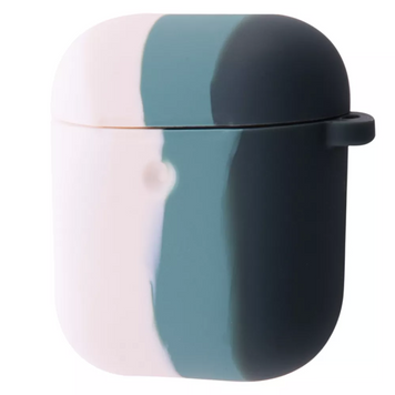 Чохол Rainbow Silicone Case для AirPods 1 | 2 White/Pine Green - ash-mobile.com.ua - фото 1