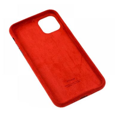 Чохол Alcantara Full для iPhone 12 | 12 PRO Red - ash-mobile.com.ua - фото 2